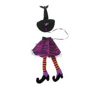 Alipis 2 Pièces Couvre-Bouteille de Vin Halloween Housse Longues Jambes Compatible Bouteilles Standard Décoration Légère et Festive pour Table de Fête