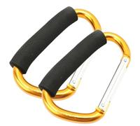 Alipis 2 pièces Crochets de Transport Aluminium pour Chaussures de Patinage Mousqueton Robuste avec Loquet Sécurisé Léger et Poignée Portable pour Ski Patins à roulettes et Trottinette