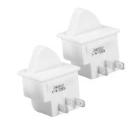 Alipis 2 Pièces de Porte de Réfrigérateur Remplacement Rapide Broches pour Lumière Bouton Poussoir Normalement Fermé pour Cuisine