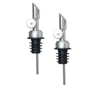 Alipis 2 pièces Distributeur Huile Inox Verseur Bouteille Précis pour Huile Vin et Liqueur Kit Goutte à Goutte pour Cuisine et Bar