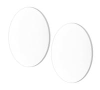 Alipis 2 Pièces Double Concave Optical Lens Diameter Focal Verre Optique pour Enseignement Physique et Science Lentille Divergente Portable pour Kits Expérimentation