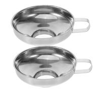 Alipis 2 Pièces Entonnoir Inoxydable Large Bouche pour Remplissage Bijoux Urnes Entonnoir Mini Portable Facile à Utiliser