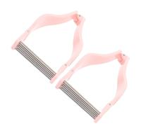 Alipis 2 pièces Épilateur Facial Portable pour Femmes Épilation Douce sans Du Visage Lèvre Supérieure et Joues Design Antidérapant pour Usage Quotidien