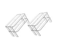 Alipis 2 Pièces étagère de réfrigérateur organisateurs magnétique petit mince étagères de rangement étagère rangement étagère de rangement multifonction accessoires de cuisine Plastique