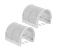 Alipis 2 pièces Filtre Anti-pop Micro Métal U Forme Bonnettes Microphone Portables Bouclier Mousse Protège Éclaboussures et Souffle Couverture Écran Micro à Main Polyvalente pour