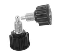 Alipis 2 pièces Goupille Rotative Noire pour Vélo Appartement Fitness Bouton à Ressort Réglable Compatible Accessoires Gym