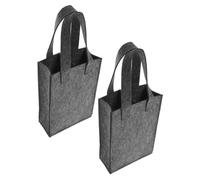 Alipis 2 Pièces Housse De Voyage pour Bouteille De Vin en Feutre Réutilisable avec Séparateur Sécurisé pour Transporter Deux Bouteilles