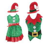 Alipis 2 pièces Housse Décorative pour Bouteille de avec Chapeaux Rouge et Vert Cache Bouteille Doux et pour Décoration Festive Homme et Femme