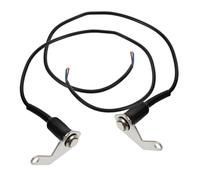Alipis 2 Pièces Interrupteur de Guidon Acier Inoxydable Bouton de Signalisation Klaxon et Éclairage avec Mécanisme Auto Bloquant et Réinitialisation pour Divers Modèles de