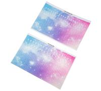 Alipis 2 pièces Kalimba Autocollants Notes Musique Stickers Échelle Colorés pour Piano à Pouce Accessoire Pratique pour Débutants Installation Facile sans Résidu Pack Étoiles