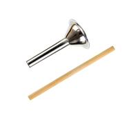 Alipis 2 pièces Kit Poussoir Saucisse Inox Tube Remplissage Viande Résistant Accessoire Cuisine pour Préparation Saucissons et Farces Maison