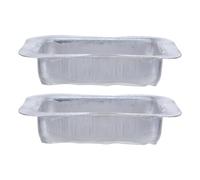 Alipis 2 Pièces Lot de 2 Adaptateurs de Coude de Gouttière en Aluminium Estampé 100 X 80 Mm, Sortie de Gouttière Rectangulaire pour Descente Pluviale, Raccord Métallique Solide pour