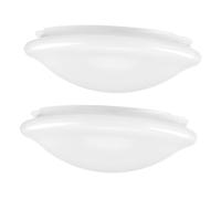 Alipis 2 pièces Lot de Abat Jours Plafonnier Ronds Blanc pour Éclairage Intérieur Couvre Lampes de Bureau Installation Facile et Remplacement Rapide