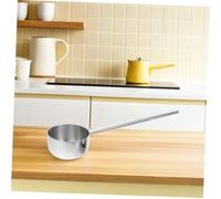 Alipis 2 Pièces Louche Acier Inoxydable avec Bec Verseur Manche Long Ergonomique pour Soupe et Huile Chaude Mini Louche de Cuisine Précise et Résistante