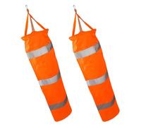 Alipis 2 Pièces Manche à Air Imperméable Orange en Oxford | Usage Jardin et Météorologie, Séchage Rapide Après Pluie, Installation Facile, Décor Extérieur Réfléchi