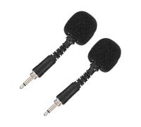 Alipis 2 Pièces Microphone Professionnel Anti-Bruit en Ligne pour PC | Design Filaire Simple, Usage Facile, Boîtier Plastique et Cuivre, Couleur Noire, pour Campagne Marché et Diffusion