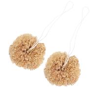 Alipis 2 Pièces Molaire pour Petits Animaux, Balle à Mâcher | Feuilles de Maïs, Usage Quotidien, pour Lapin et Hamster, Beige, Aide Quand ils Sont Seuls
