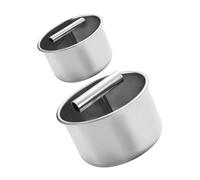 Alipis 2 Pièces Moule à Acier Inoxydable Presse Manuelle Antidérapante pour Viande Poisson et Crevettes Outil Cuisine et Facile à Nettoyer pour Usage Domestique