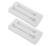 Alipis 2 pièces Moule Silicone Lampadaire pour Bougies Résine Pâtisserie Créative Noël Décoration Festive DIY