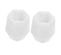 Alipis 2 pièces Moule Silicone Pot Crayon Support Stylo DIY Silicone Moule Réutilisable Non Collant pour Création Porte-crayons et Objets Artisanaux