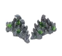 Alipis 2 Pièces Ornement Micro Paysage Rocaille Bonsaï | Lot, Forme Unique, Décor à Haute Simulation, Accessoires pour Bonsaï et Bassin