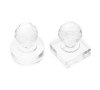 Alipis 2 pièces Outils de Pressage Maquillage avec Moules Carré et Rond Tampon pour Fards à Paupières Blush Sourcils et Highlighter Compact Portable pour Réparation et Application