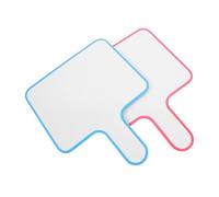 Alipis 2 pièces Pagaies Effaçables à Sec Réutilisables Tableaux Blancs Portatifs à Double Face avec Poignée Ergonomique pour Écriture Tableau de Score Pratique pour Votes et Enseignement