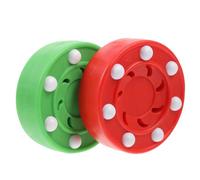 Alipis 2 pièces Palets Roller Hockey pour Entraînement Inline Hockey Pucks de Jeu Résistants pour Entraînement et Compétition sur Surfaces Lisses Intérieures et Couleur Couleur Aléatoire