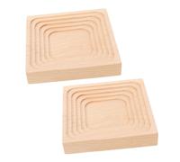 Alipis 2 Pièces Palette en Bois Japonaise Plateau De Table Basse Plateau De Porte-Fruits De Fête Assiette De Service Petites Assiettes à Gâteaux Assiette De Fromage Beige en Bois
