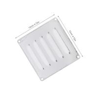 Alipis 2 Pièces Panneau de Ventilation Inox pour Barbecue Extérieur Résistante Haute Température Facile Installation et Entretien pour Foyers Chauffants et Grillades Plein Air