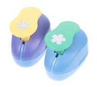 Alipis 2 pièces Perforatrice Papier DIY Outil Manuel pour Scrapbooking Perforatrices Rondes à Motifs Aléatoires Accessoire Créatif pour Loisirs Manuels