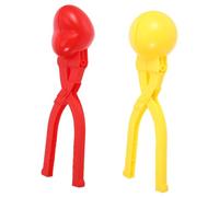 Alipis 2 pièces Pince à Boules de Neige avec Poignée Moules Plastique Réutilisables pour Garçon Fille Jouets Hiver Forme Sushi et Boules de Riz Faciles à Nettoyer et Prévention des