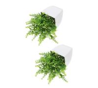 Alipis 2 Pièces Plantes Artificielles Pot Petites Fausses Plantes Décoratives sans Entretien Bonsaï Artificiel Lavande pour Bureau Salle de Bain Salon Décoration Intérieure