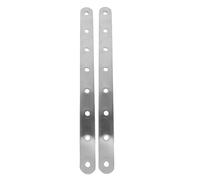 Alipis 2 Pièces Plaque Angle Acier Inoxydable Équerre de Fixation Plate Renforcée pour Meubles Support Polyvalent et Stable pour Jonction et Réparation Bois