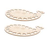 Alipis 2 pièces Plaque Enroulement Fil Broderie Bois Naturel Support de Fil Couture pour Organiser à Broder Outil Pratique pour Rangement et Apprentissage Cross Stitch