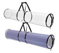 Alipis 2 Pièces Pochette de Rangement pour Papier Cadeau Support pour Rouleau Pochette Transparente Lot