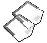 Alipis 2 pièces Pochette Document Transparente Étanche PP Résistante avec Bouton-pression Organiseur Léger et Spacieux pour Bureau et Voyage Lot