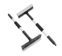 Alipis 2 pièces Raclette Vitre Double Face avec Éponge et Manche Télescopique INOX Nettoyeur pour Pare-Brise Fenêtres et Voiture Brosse Polyvalente pour Nettoyage