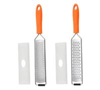 Alipis 2 Pièces râpe à fromage zesteur de pomme de terre éplucheurs de citron râpe citron coupe-legumes violer un fromage citrons râpes de cuisine râpes en acier pour pp