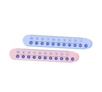 Alipis 2 pièces Règle Arithmétique Bleu et Rose pour Garçon Fille Outil Apprentissage Mathématique Facile Calcul Addition Soustraction pour École Maternelle Garçon Fille
