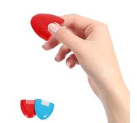 Alipis 2 pièces Roulette Craie Triangle pour Marquage Tissu Marqueur Couture Effaçable Accessoires de Couture Pratiques pour Usage Domestique Scribe Portable Rouge et Bleu