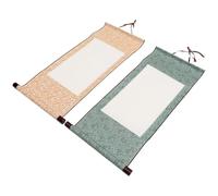 Alipis 2 pièces Scroll de Peinture Calligraphie Chinoise Papier Vierge pour Art Mural de Dessin Suspendu pour Calligraphie et Peinture à Encre Décor Maison et Bureau