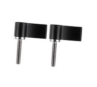 Alipis 2 pièces Shaped Aluminum Alloy Shaped Handle Screw With Male Threading Rotating Thumb Lever For Camera Equipment Adjustment