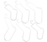 Alipis 2 Pièces Sock Display Rack Metal Sock Blockers For Knitting And Crochet Stainless Steel Drying Hangers For Shaping At Home