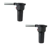 Alipis 2 Pièces souffleur de feu ventilateur de camping ventilateur de barbecue pratique ventilateur cheminée ventilateur de cheminée ventilateur de barbecue à main allume-feu extérieur