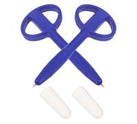 Alipis 2 Pièces Stylo de Sécurité Anti Déglutition en Silicone Souple | Écriture Fluide, Prévention des Blessures et Dissimulation, Usage en Enquête, Lieu Sensible, Lot Individuel