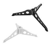 Alipis 2 Pièces Support de Sapin de Noël Ajustable Base Noire et Blanche pour Arbre Artificiel Pied Robuste et Réutilisable pour Décoration Festive