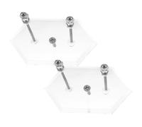 Alipis 2 pièces Support Mural Acrylique pour Skateboard Support Solide et Compact pour Rangement Suspendu Installation Facile avec Kit de Vis Accessoire Pratique pour Planche Skate pour