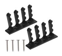 Alipis 2 pièces Support Mural Noir pour Flèches et Arcs Rangement Sécurisé et Décoration Murale Compatible Plupart des Types de Flèches Installation Personnalisable pour Protection