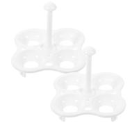Alipis 2 pièces Support Vapeur pour Œufs Chaleur Rack Cases Multifonction Réutilisable pour Cuisson et Maintien des Œufs Accessoire Cuisine Pratique pour Maison et Restaurant Lot